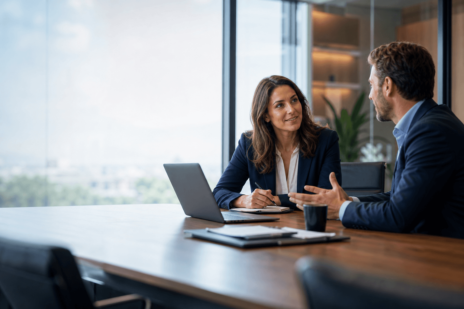 Business professionals in a consultation meeting